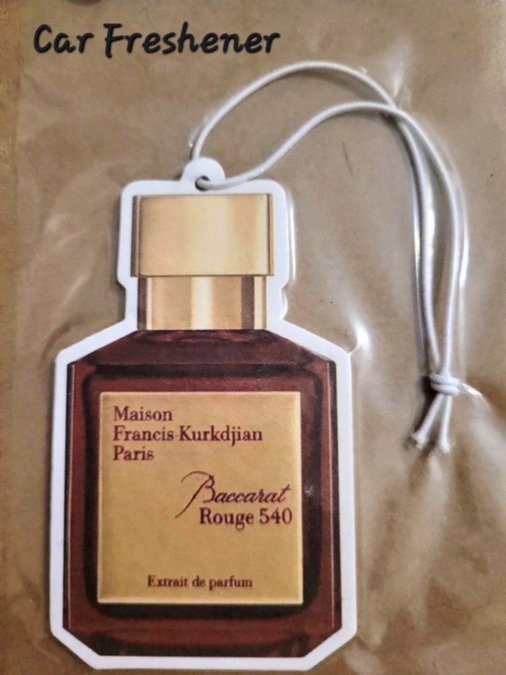 Maison Francis Kurkdjian Paris Baccarat Rouge 540 Car Freshener Red NWT